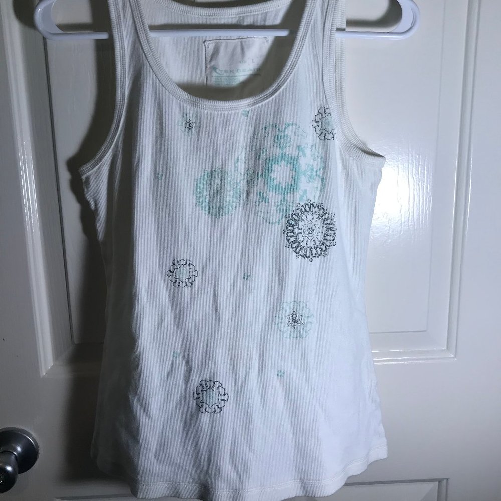 white tank top
